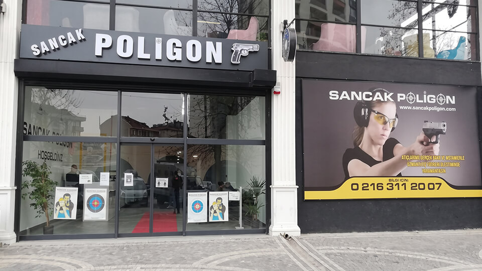 Sancak Poligon gündüz giriş cephesi